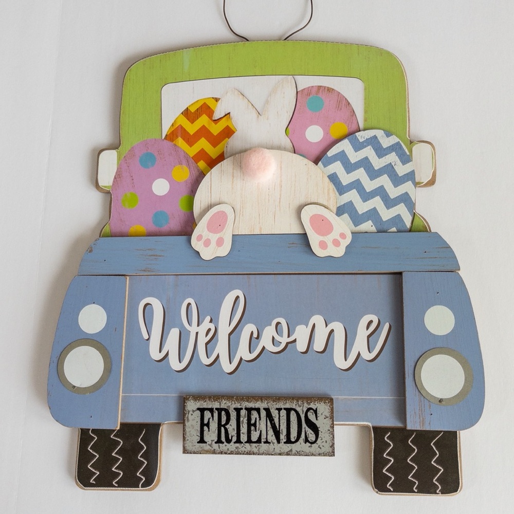 Easter Decor Sign~ Door Hanger ~ Wood Sign  NEW